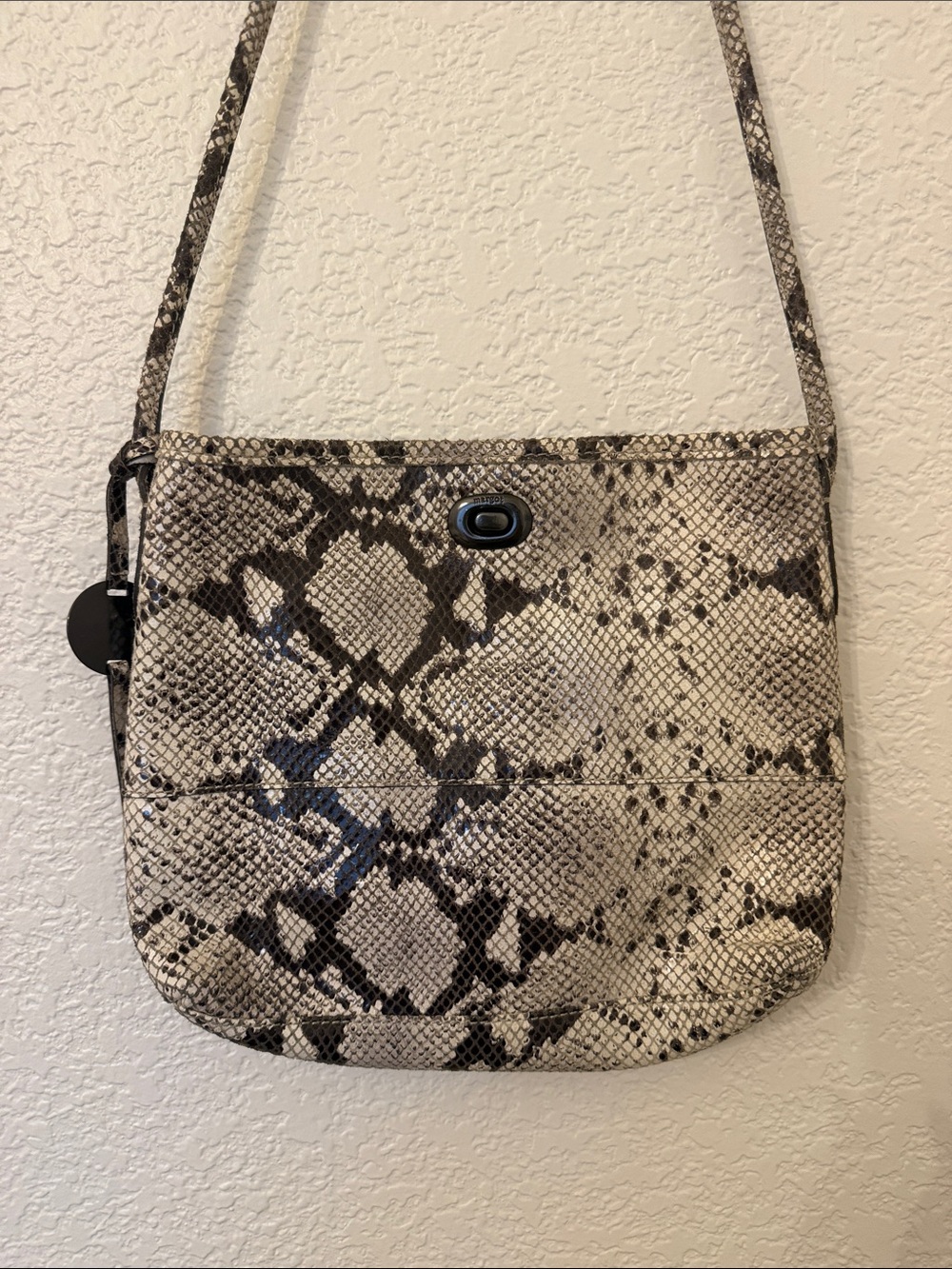 MARGO leather Snake-Print Crossbody bag